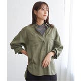 セルロース／デニムポケ付きシャツ | ikka  | 詳細画像14 