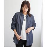 セルロース／デニムポケ付きシャツ | ikka  | 詳細画像16 