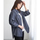 セルロース／デニムポケ付きシャツ | ikka  | 詳細画像17 