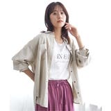 ベージュ | セルロース／デニムポケ付きシャツ | ikka 