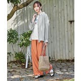 サテン／ドビーサイドリボンシャツ | ikka  | 詳細画像7 