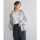 サテン／ドビーサイドリボンシャツ | ikka  | 詳細画像8 