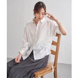 サテン／ドビーサイドリボンシャツ | ikka  | 詳細画像13 