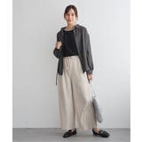 サテン／ドビーサイドリボンシャツ | ikka  | 詳細画像19 