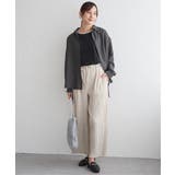 サテン／ドビーサイドリボンシャツ | ikka  | 詳細画像20 