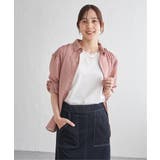 サテン／ドビーサイドリボンシャツ | ikka  | 詳細画像27 