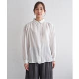 サテン／ドビーサイドリボンシャツ | ikka  | 詳細画像31 