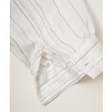 サテン／ドビーサイドリボンシャツ | ikka  | 詳細画像37 