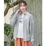 サテン／ドビーサイドリボンシャツ | ikka  | 詳細画像2 