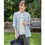 冷感リネンバンドカラーシャツ | ikka  | 詳細画像4 