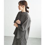 冷感リネンバンドカラーシャツ | ikka  | 詳細画像17 