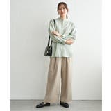 冷感リネンバンドカラーシャツ | ikka  | 詳細画像23 