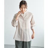 冷感リネンバンドカラーシャツ | ikka  | 詳細画像24 