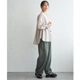 冷感リネンバンドカラーシャツ | ikka  | 詳細画像26 