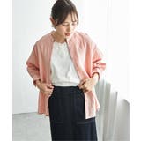 冷感リネンバンドカラーシャツ | ikka  | 詳細画像29 