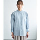 冷感リネンバンドカラーシャツ | ikka  | 詳細画像34 