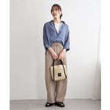 シアーデニム7分袖シャツ | ikka  | 詳細画像10 