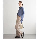 シアーデニム7分袖シャツ | ikka  | 詳細画像11 