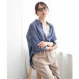 シアーデニム7分袖シャツ | ikka  | 詳細画像12 