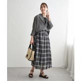 シアーデニム7分袖シャツ | ikka  | 詳細画像17 