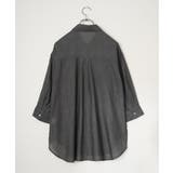 シアーデニム7分袖シャツ | ikka  | 詳細画像23 