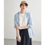 シアーデニム7分袖シャツ | ikka  | 詳細画像2 