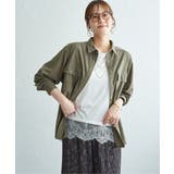 カーキ | コーデュロイオーバーシャツ | ikka