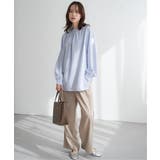 前後2WAYバンドカラーシャツ | ikka  | 詳細画像7 