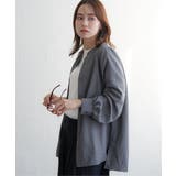 前後2WAYバンドカラーシャツ | ikka  | 詳細画像15 