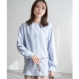 前後2WAYバンドカラーシャツ | ikka  | 詳細画像1 