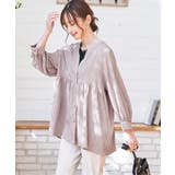 グレージュ | 冷感楊柳バンドカラーシャツ | ikka 