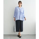 冷感楊柳バンドカラーシャツ | ikka  | 詳細画像17 