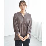 冷感楊柳バンドカラーシャツ | ikka  | 詳細画像18 