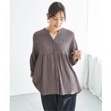 冷感楊柳バンドカラーシャツ | ikka  | 詳細画像19 