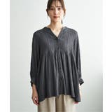 冷感楊柳バンドカラーシャツ | ikka  | 詳細画像24 