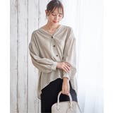 V襟シャーディガン | ikka  | 詳細画像9 