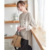 V襟シャーディガン | ikka  | 詳細画像7 