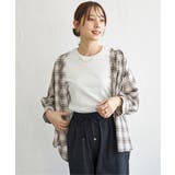 【接触冷感／UVカット】シアー7分袖フードシャツ | ikka  | 詳細画像13 