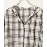 【接触冷感／UVカット】シアー7分袖フードシャツ | ikka  | 詳細画像23 