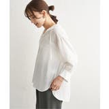 【接触冷感／UVカット】シアー7分袖フードシャツ | ikka  | 詳細画像4 