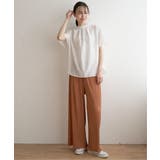 襟フリル2WAY半袖ブラウス | ikka  | 詳細画像2 