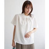 襟フリル2WAY半袖ブラウス | ikka  | 詳細画像9 