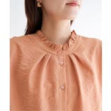 襟フリル2WAY半袖ブラウス | ikka  | 詳細画像33 