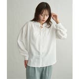 襟フリルリボン2WAYブラウス | ikka  | 詳細画像6 