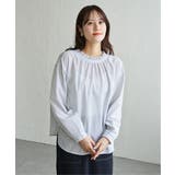 襟フリルリボン2WAYブラウス | ikka  | 詳細画像4 