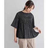 ブラック | マジョリカ3段プリーツブラウス | ikka 