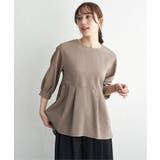 サッカーペプラムブラウス | ikka  | 詳細画像13 