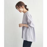 サッカーペプラムブラウス | ikka  | 詳細画像3 