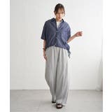 【雑誌InRed6月号掲載】冷感／デニム裾ドロストシャツ | ikka  | 詳細画像9 
