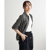 【雑誌InRed6月号掲載】冷感／デニム裾ドロストシャツ | ikka  | 詳細画像21 
